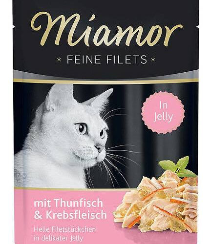 Miamor Feine Filets - Mokra Karma dla Kota, Filety z Tuńczyka z Krabem