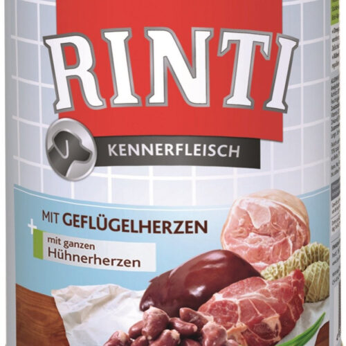 Rinti Kennerfleisch Geflügelherzen Karma Mokra dla Psa