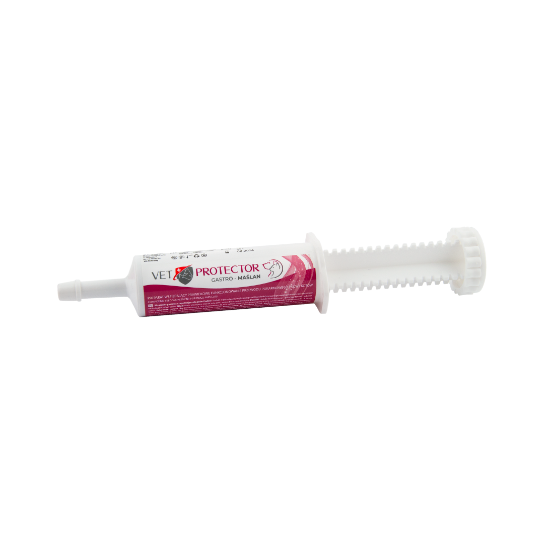 JM SANTE Vet Protector Gastro Maślan pasta dla psów i kotów 60 ml
